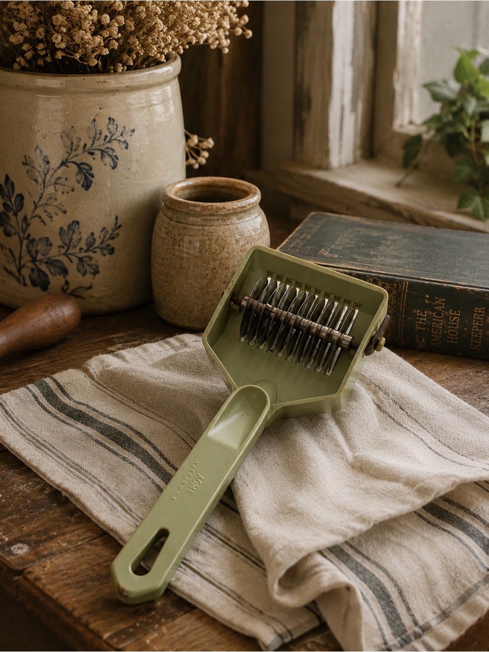 ACME Green Handheld Dough Cutter